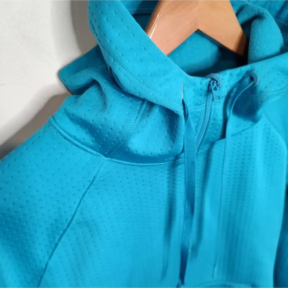 Athleta Atmosphere Anorak Fleece Lined 1/2 Zip Jacket in Flash Blue Size XS